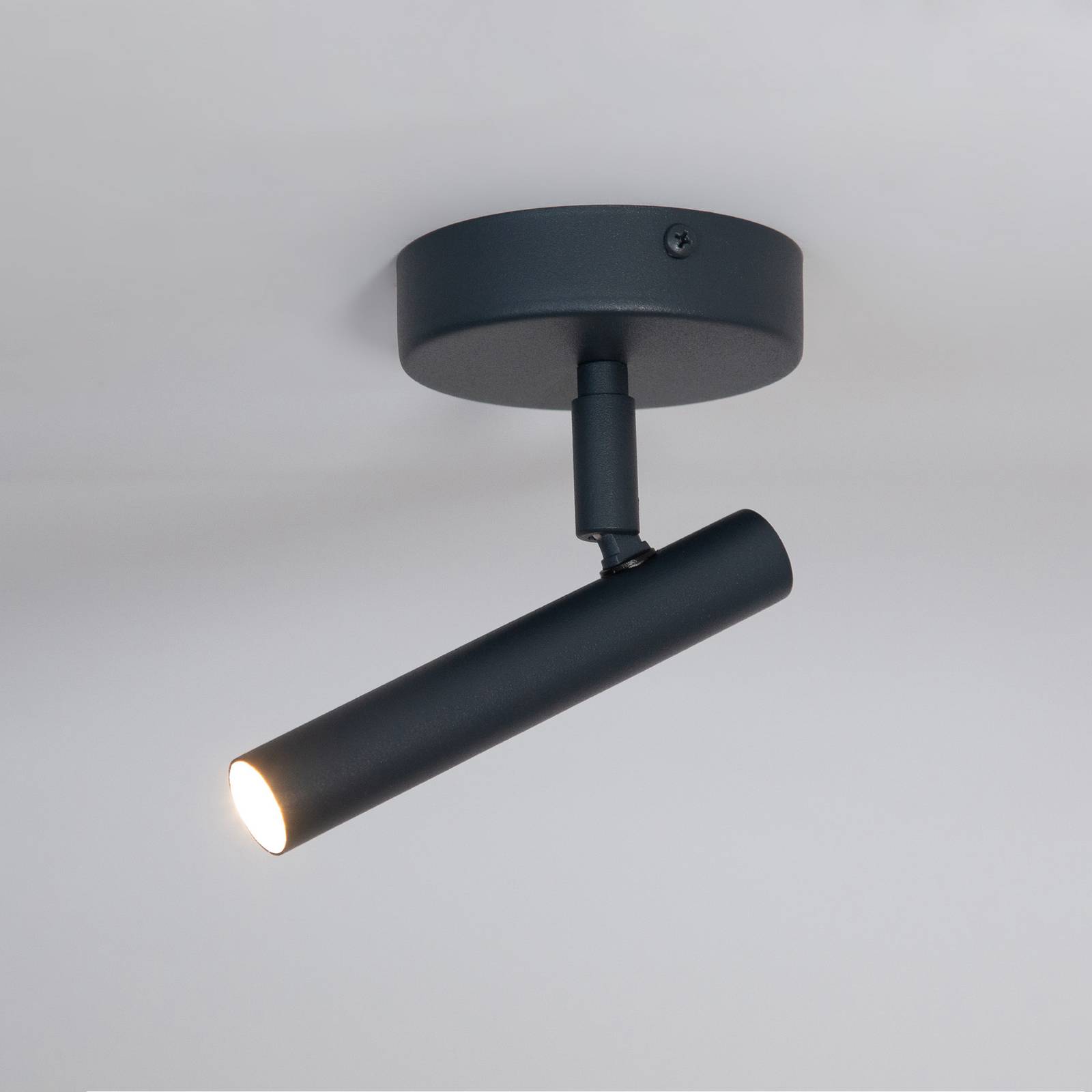Wandleuchte Sopel, anthrazit, 1-flammig, Stahl, Höhe 15 cm günstig online kaufen