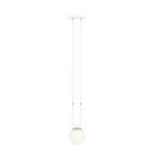 Hanglamp Glam, wit/opaal, 1-lamp