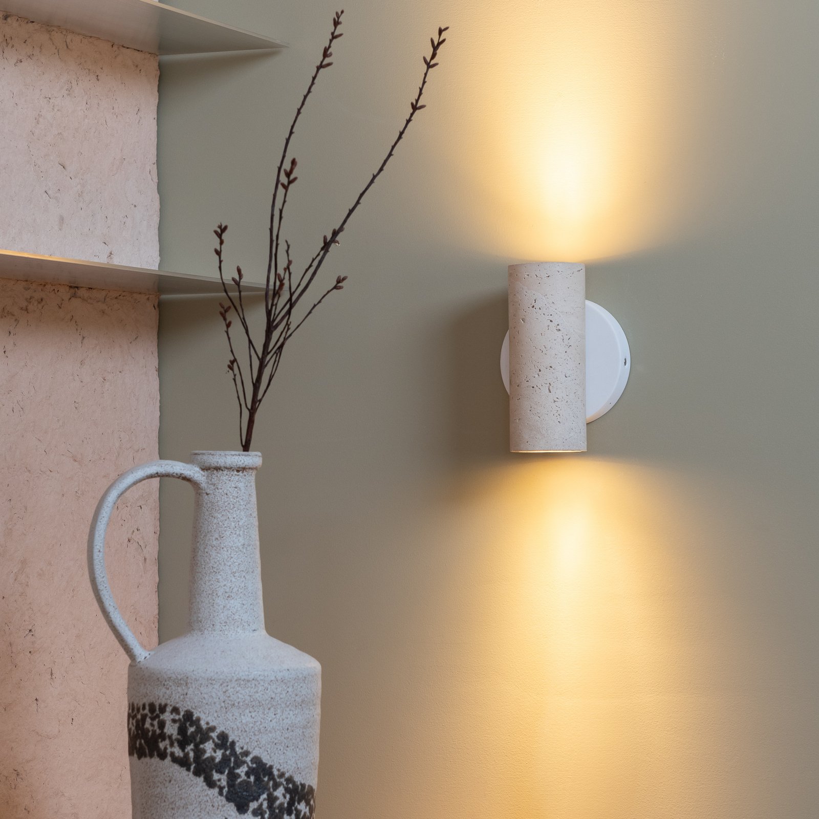 IT'S ABOUT ROMI Wandlampe Tivoli, weiß, Stecker, 17 cm