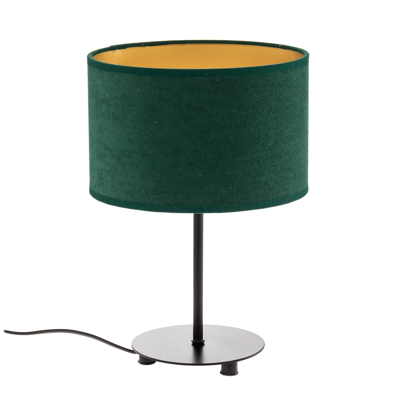Lampada tavolo Golden Roller H30cm verde scuro/oro