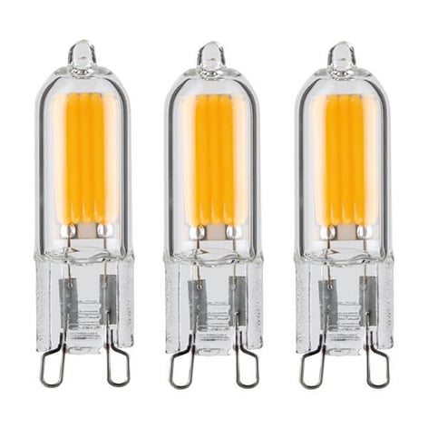 LED-Stiftsockellampe G9 2W , warmweiß, 3er-Set