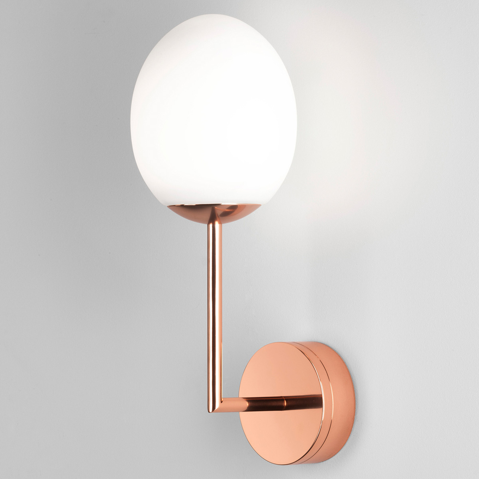 Astro Kiwi LED wall light, polished copper, for Living / Dining Room, metal, zinc, 7.2 W, energy efficiency: A, H: 35.6 cm