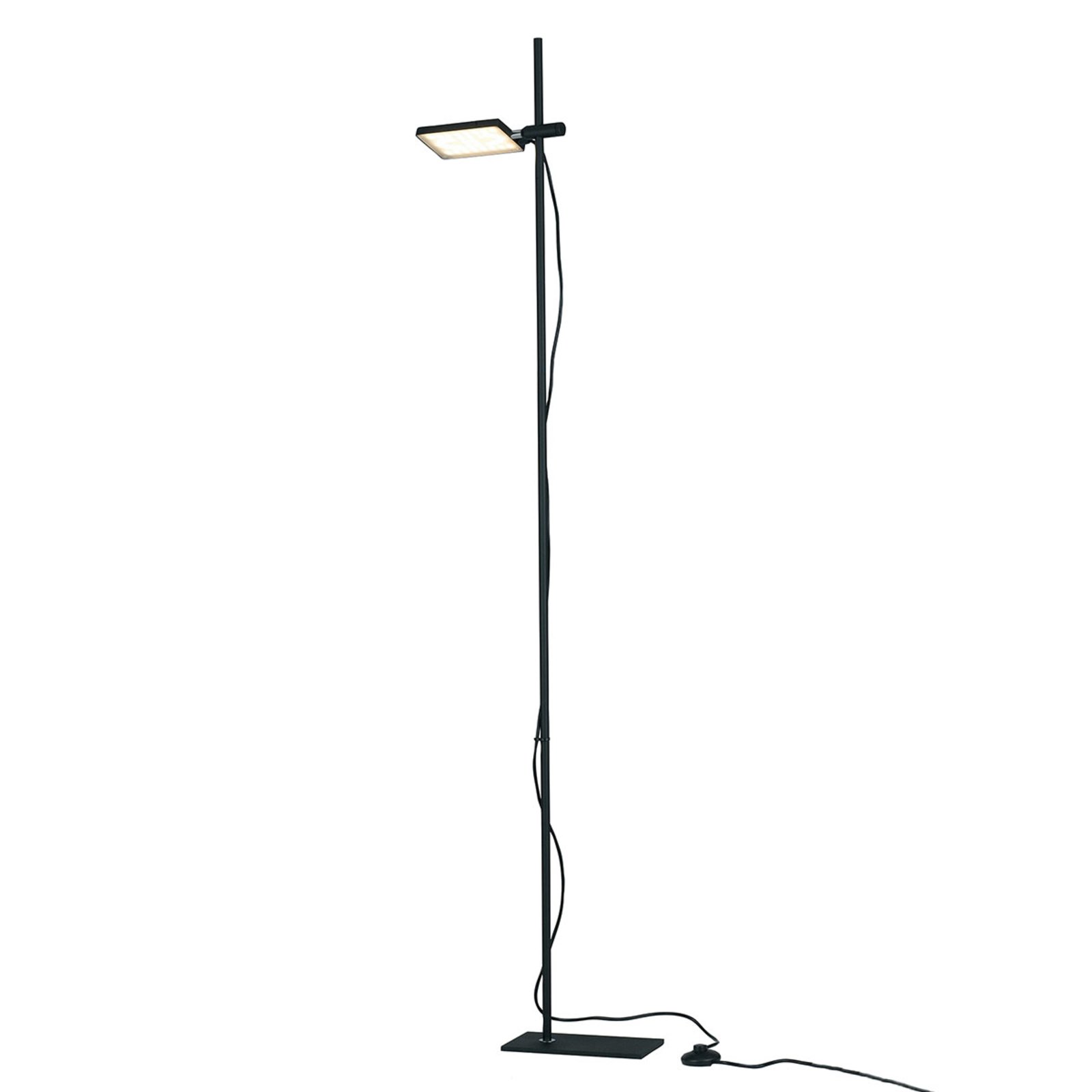 Book LED floor lamp, black