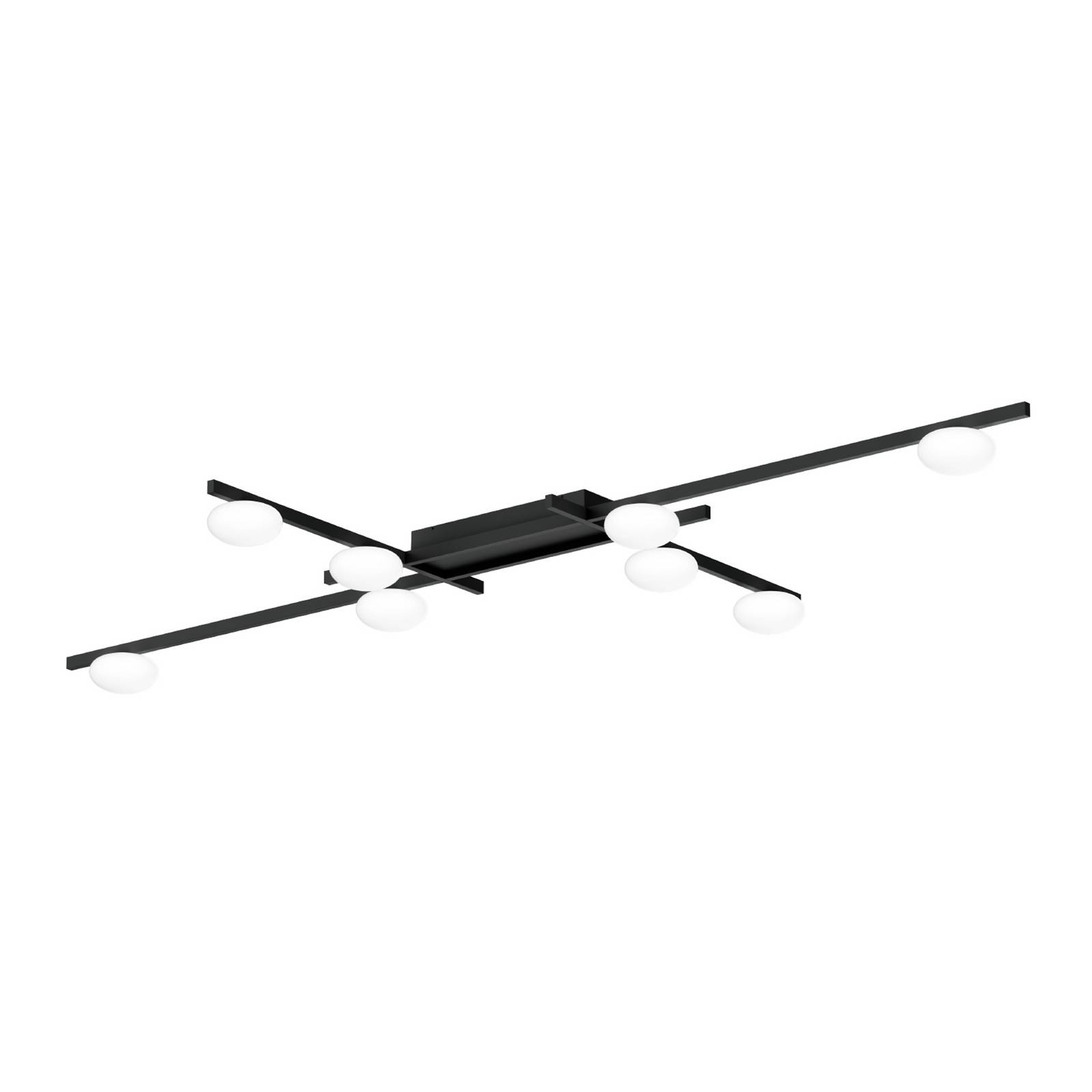WEVER & DUCRÉ LED-Deckenlampe Perlez Grid 1.0 schwarz 927