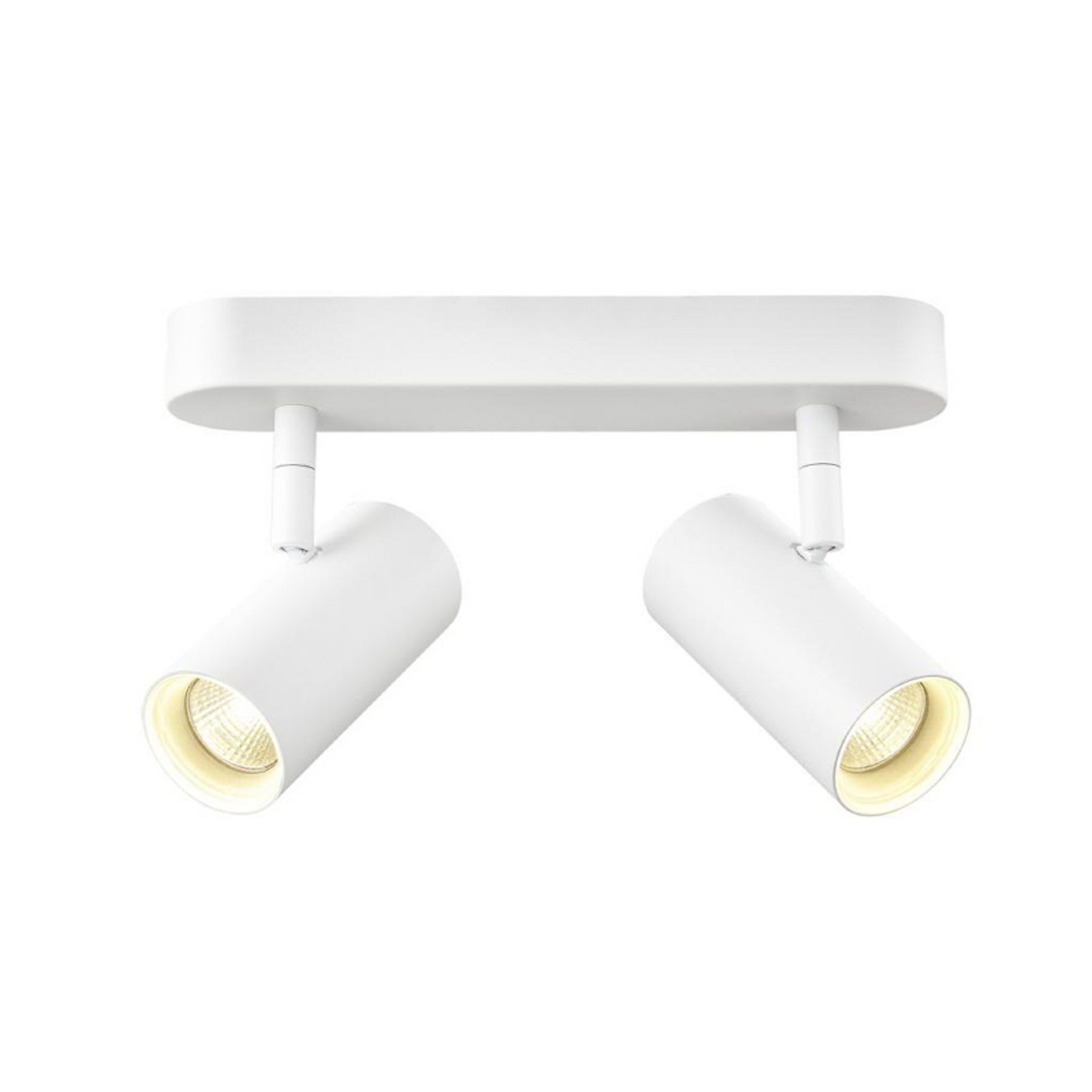 SLV LED plafondspot Noblo, lengte 24 cm, metaal, 2-lamps.