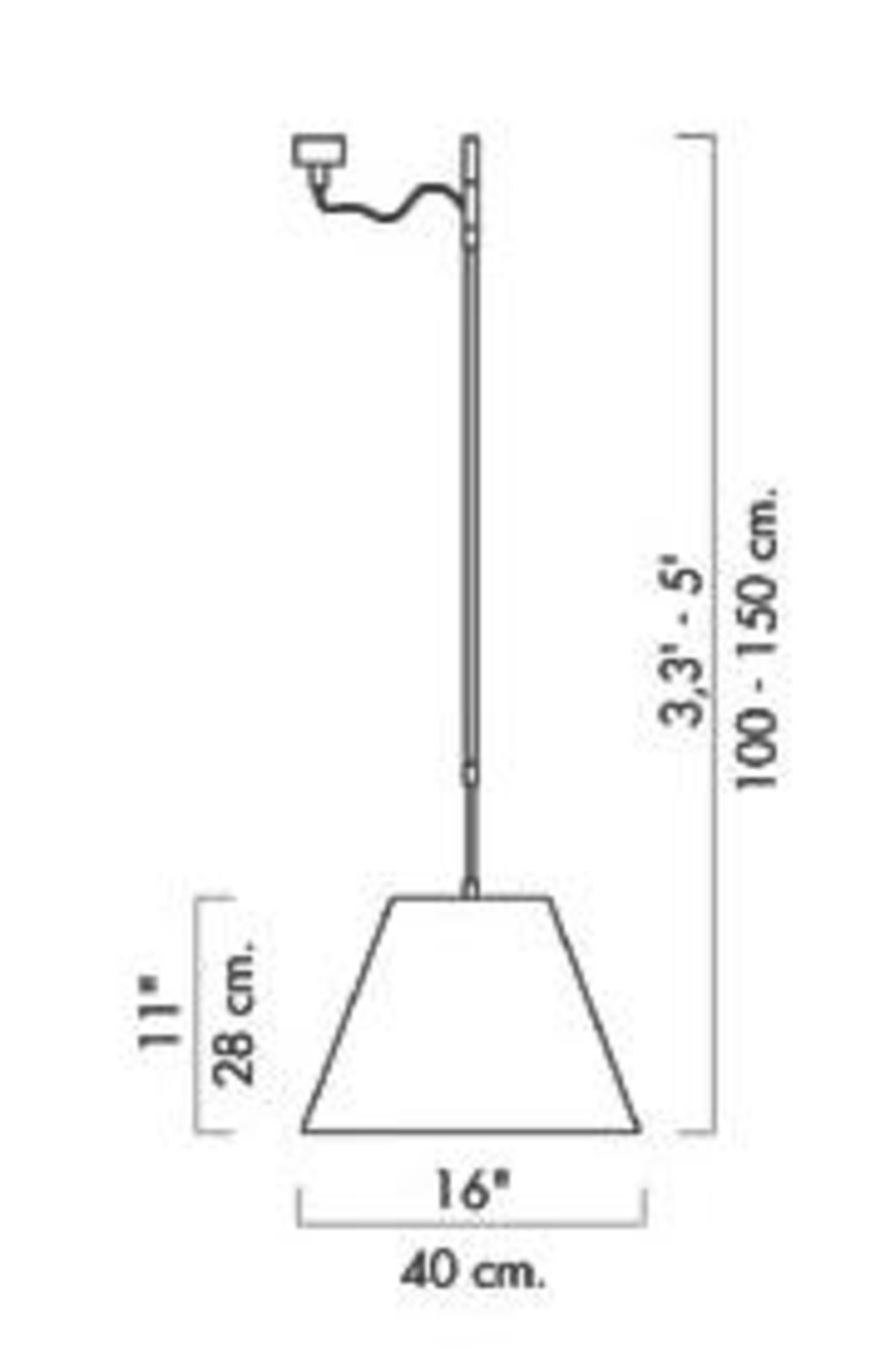 Costanza Lustră Pendul Petroleum Blue - Luceplan