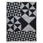 Mirror Throw Wool 130x198 Black - Verpan