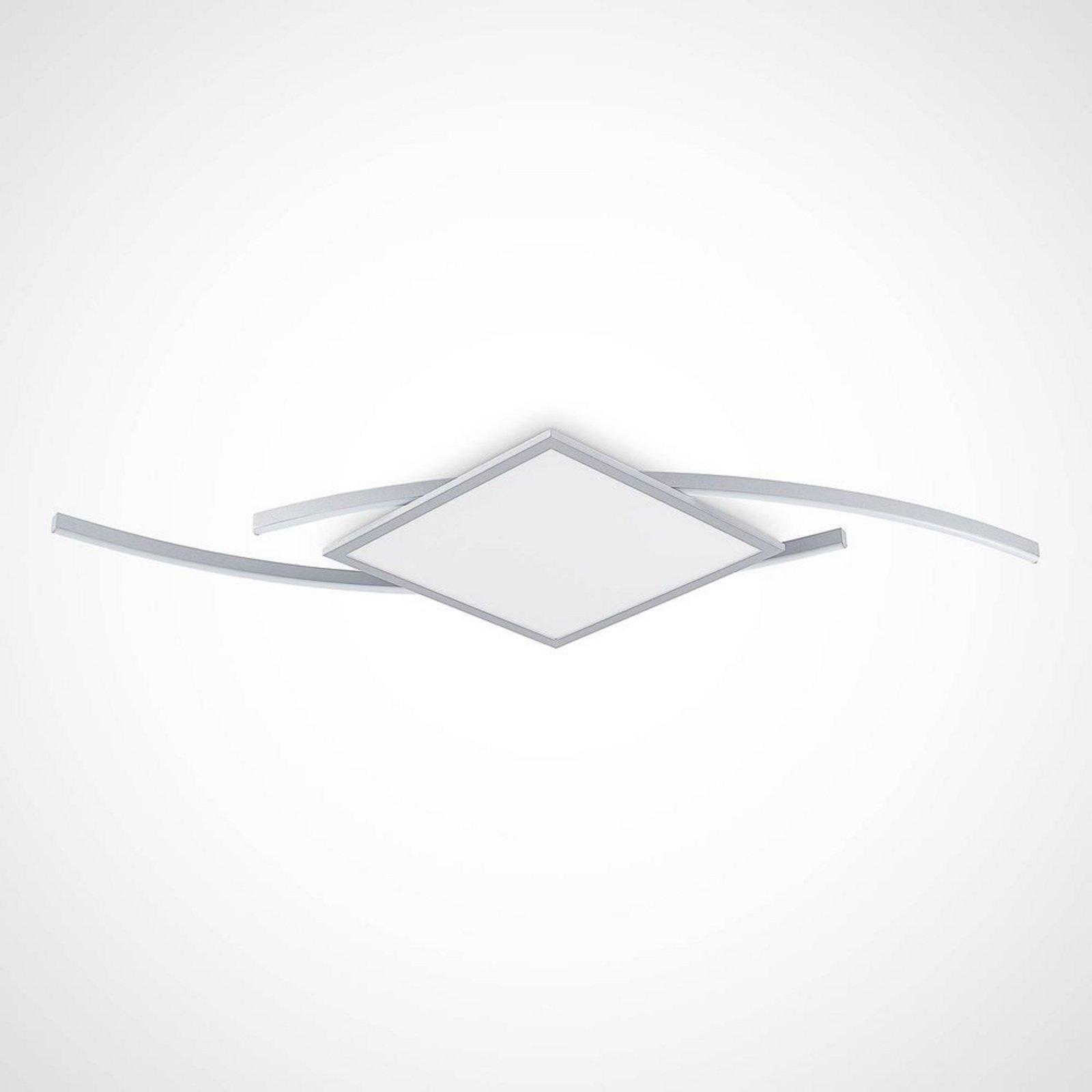 Tiaro LED Square Plafonieră 56,6 CCT Silver - Lucande