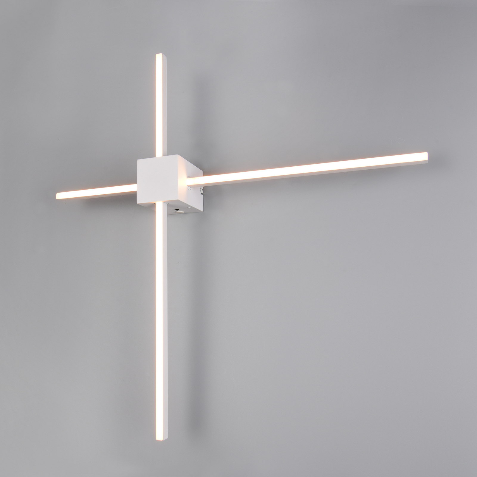 LED-Wandleuchte Cassino, weiß matt, Breite 67 cm, Metall