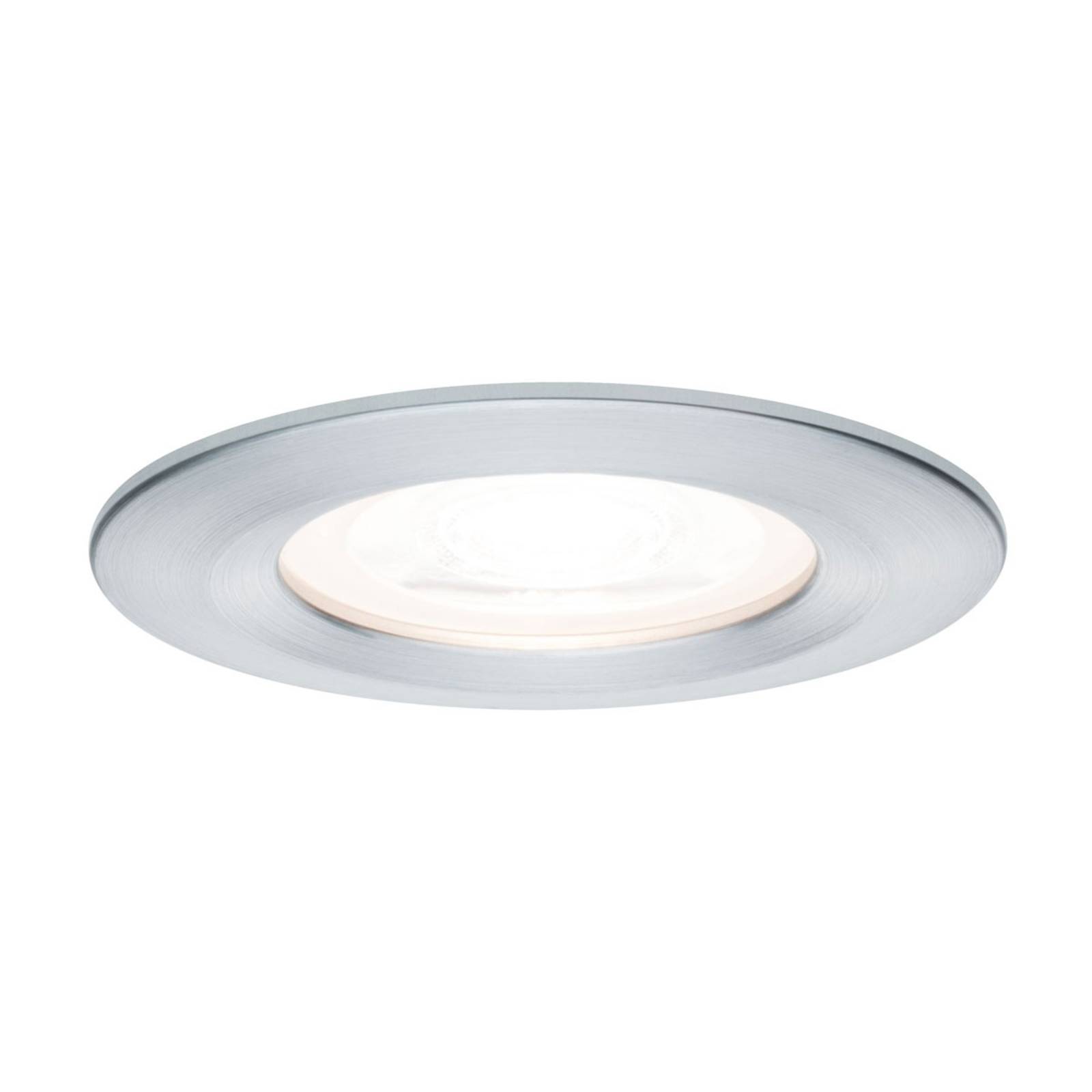 Paulmann Licht Paulmann No. 93479 LED Einbauleuchte Nova rund 6,5W GU10 Alu 1er-Set IP44 dimmbar