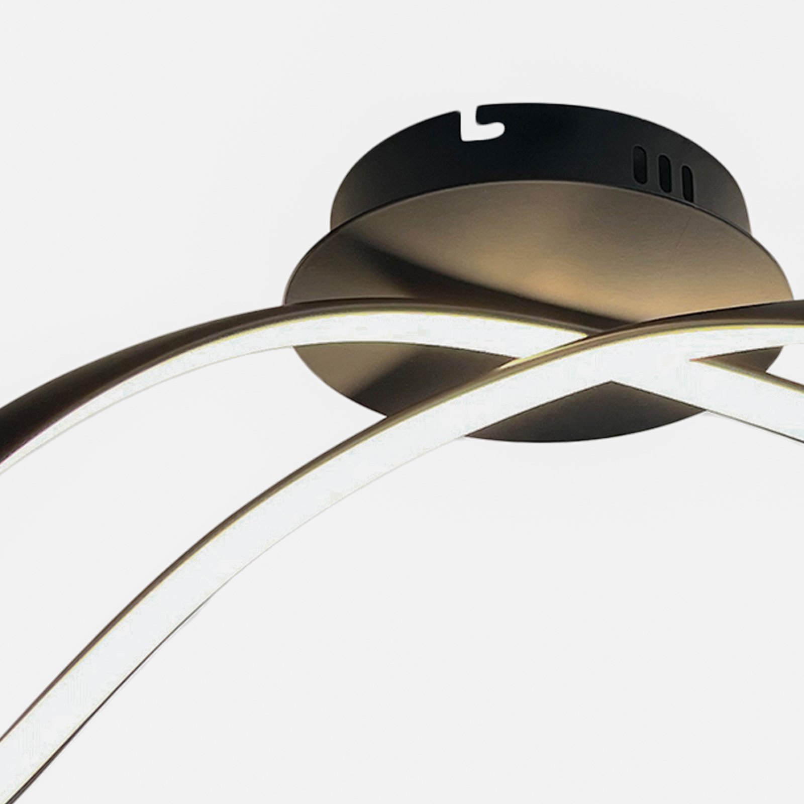 LED-Deckenleuchte Infinity, Metall, schwarz, 4.000 K
