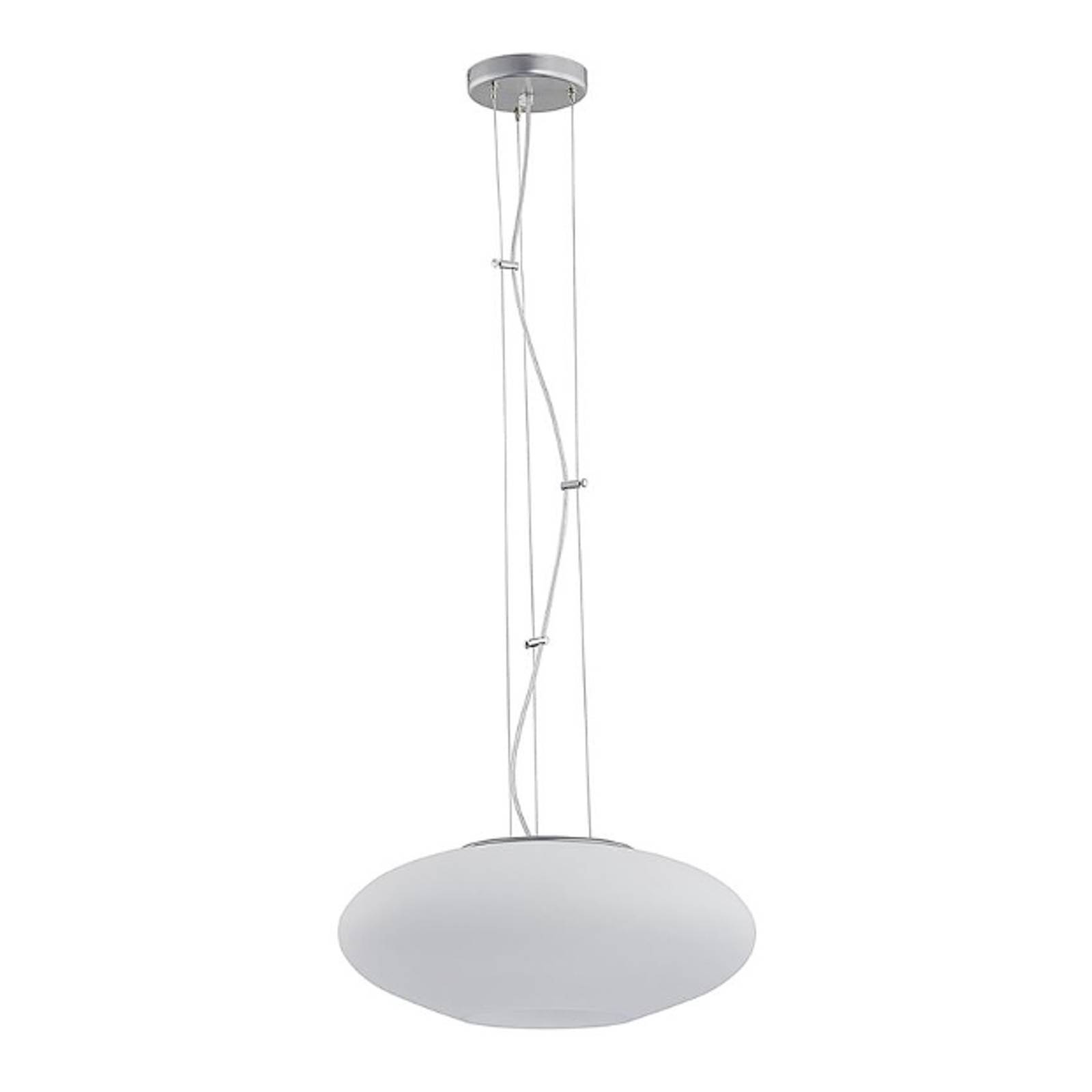 Hängeleuchte Gala aus Glas, Ø 60 cm, weiß