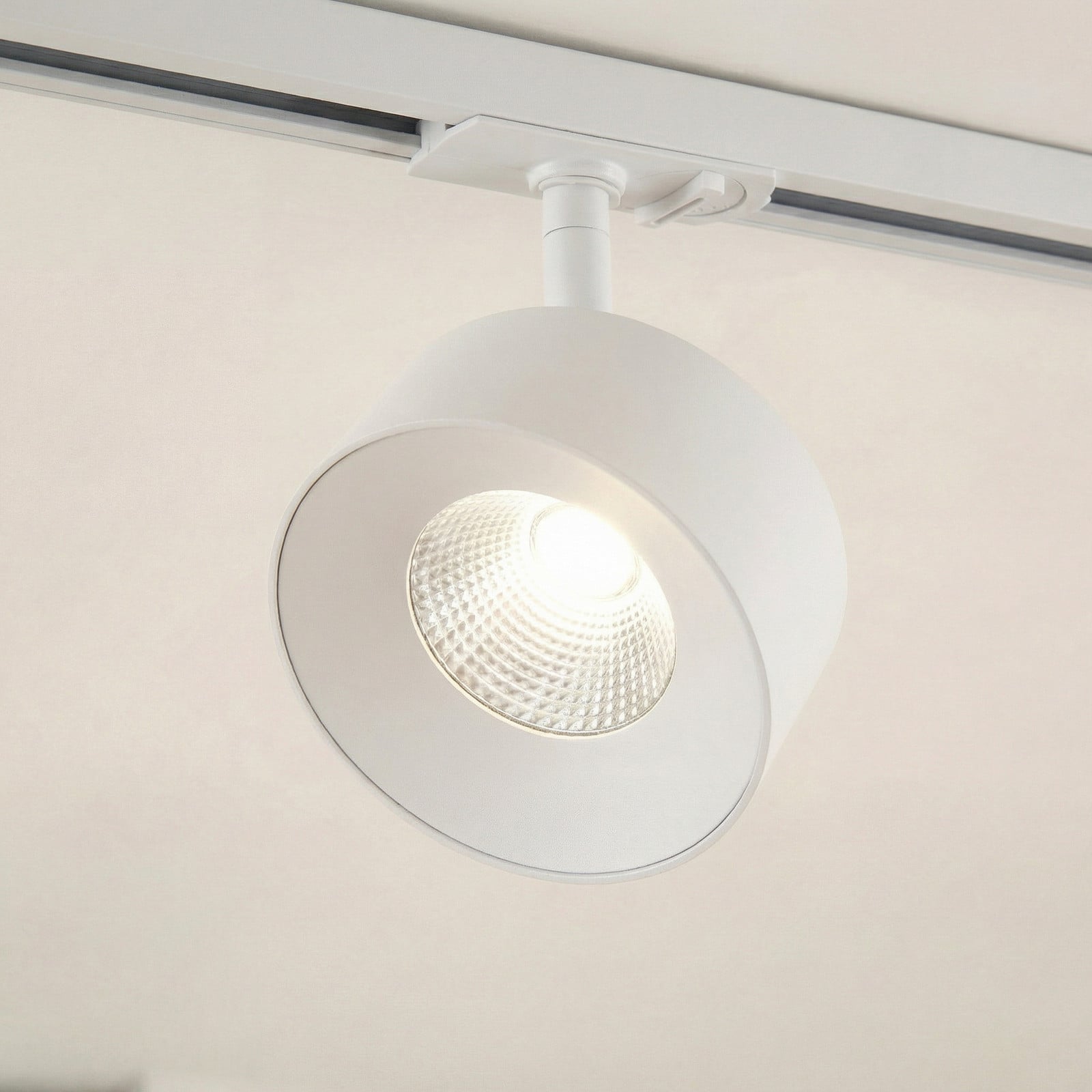 Linaro LED-spot, hvid, Ø 9,5 cm, 3.000 K Lindby - Stue - Moderne - Aluminium - Med én lyskilde