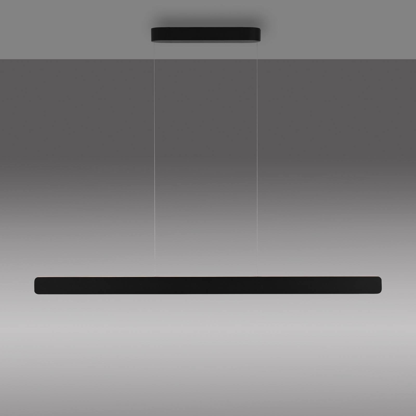 Paul Neuhaus żyrandol LED Q-Stretto, czarna, 120 cm