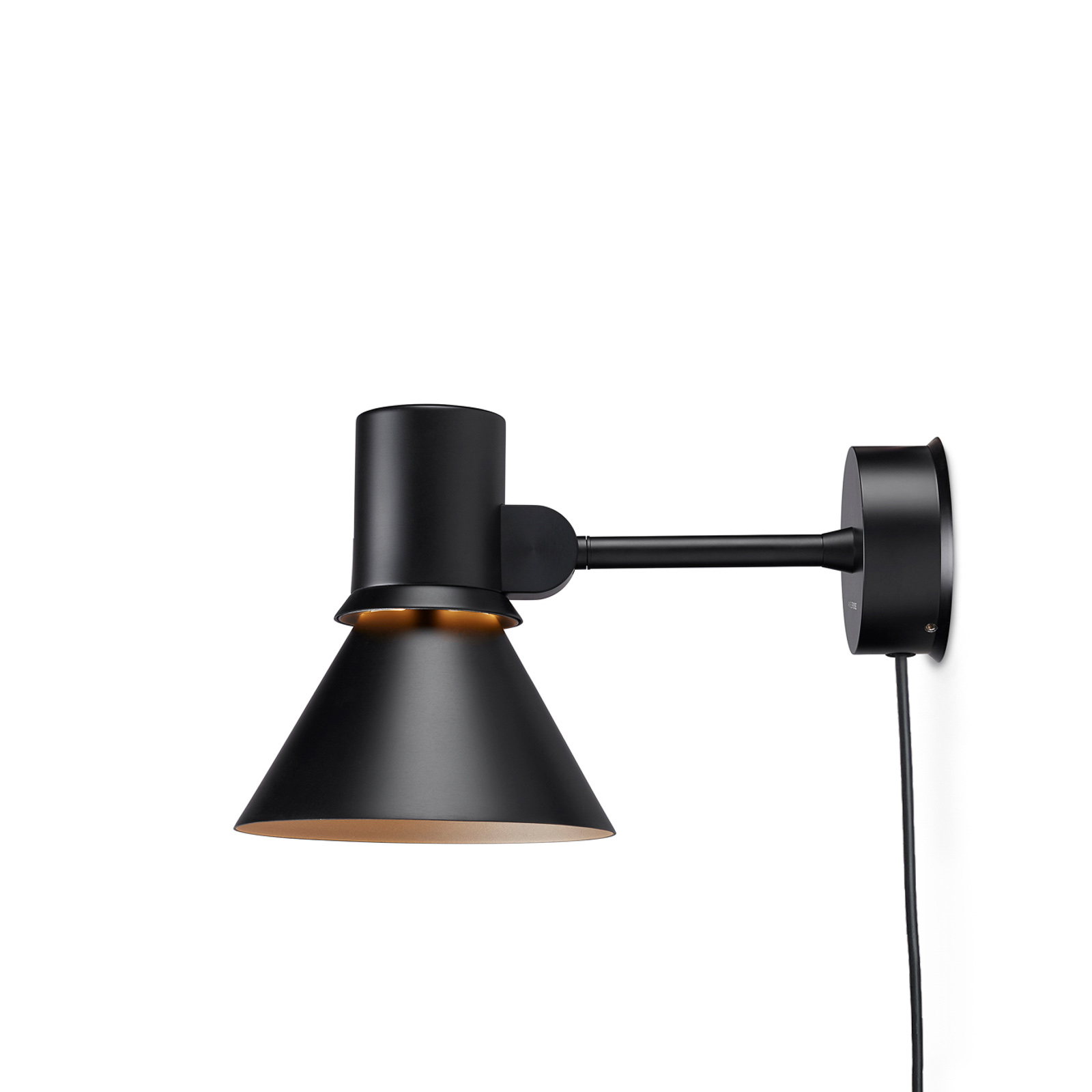 Anglepoise Type 80 W1 wandlamp, stekker, zwart