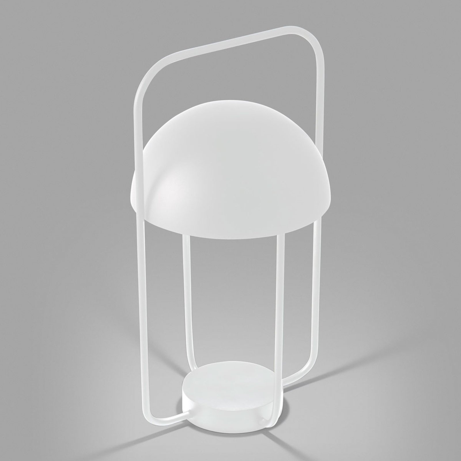 Bärbar bordslampa Jellyfish, batteri, vit