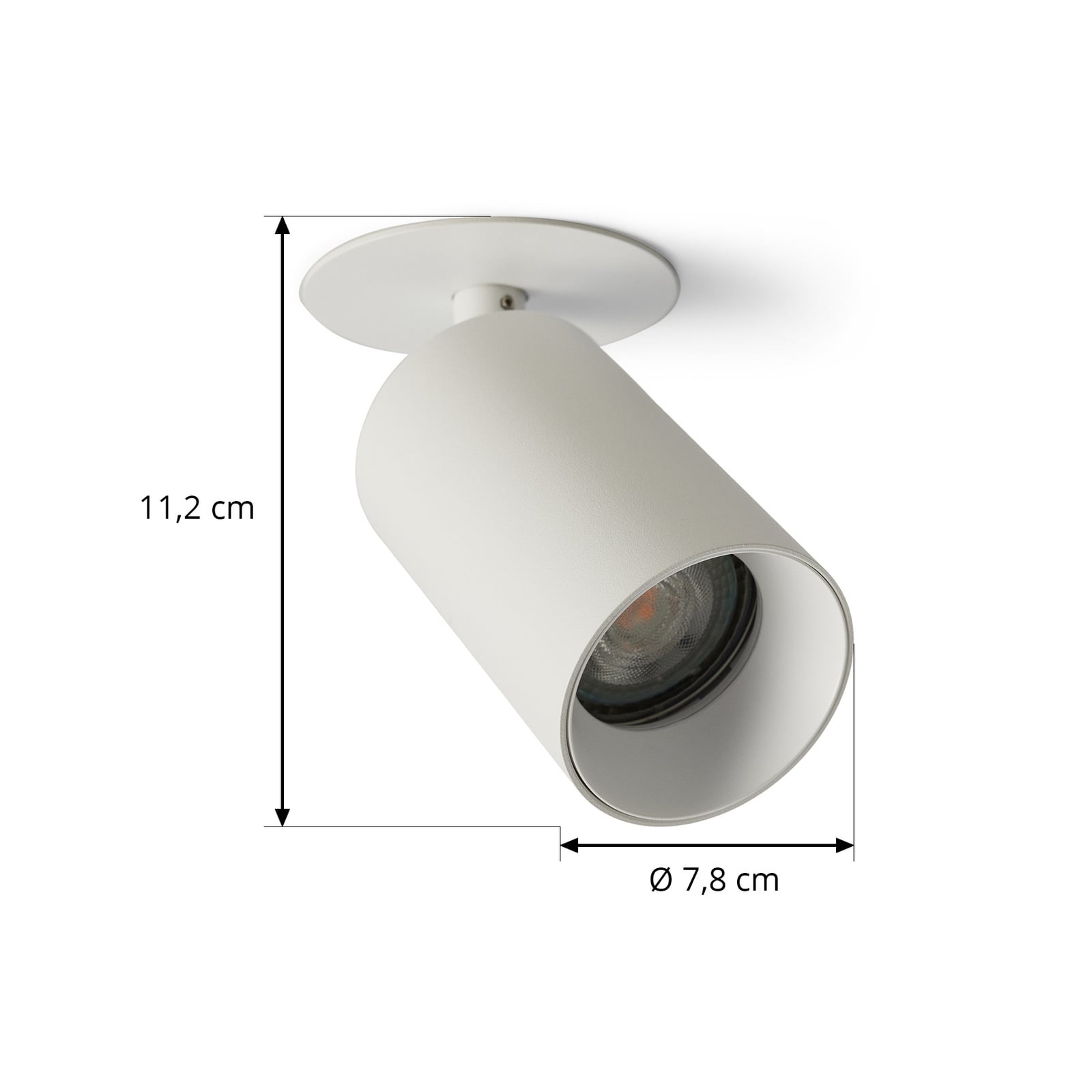 SpotOn Semi innfelt spot, hvit – Antidark SpotOn Semi innfelt spot, hvit – Antidark