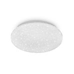 Lampa sufitowa LED Vipe A, biała, gwieździste niebo LED, Ø 29 cm, 8 W