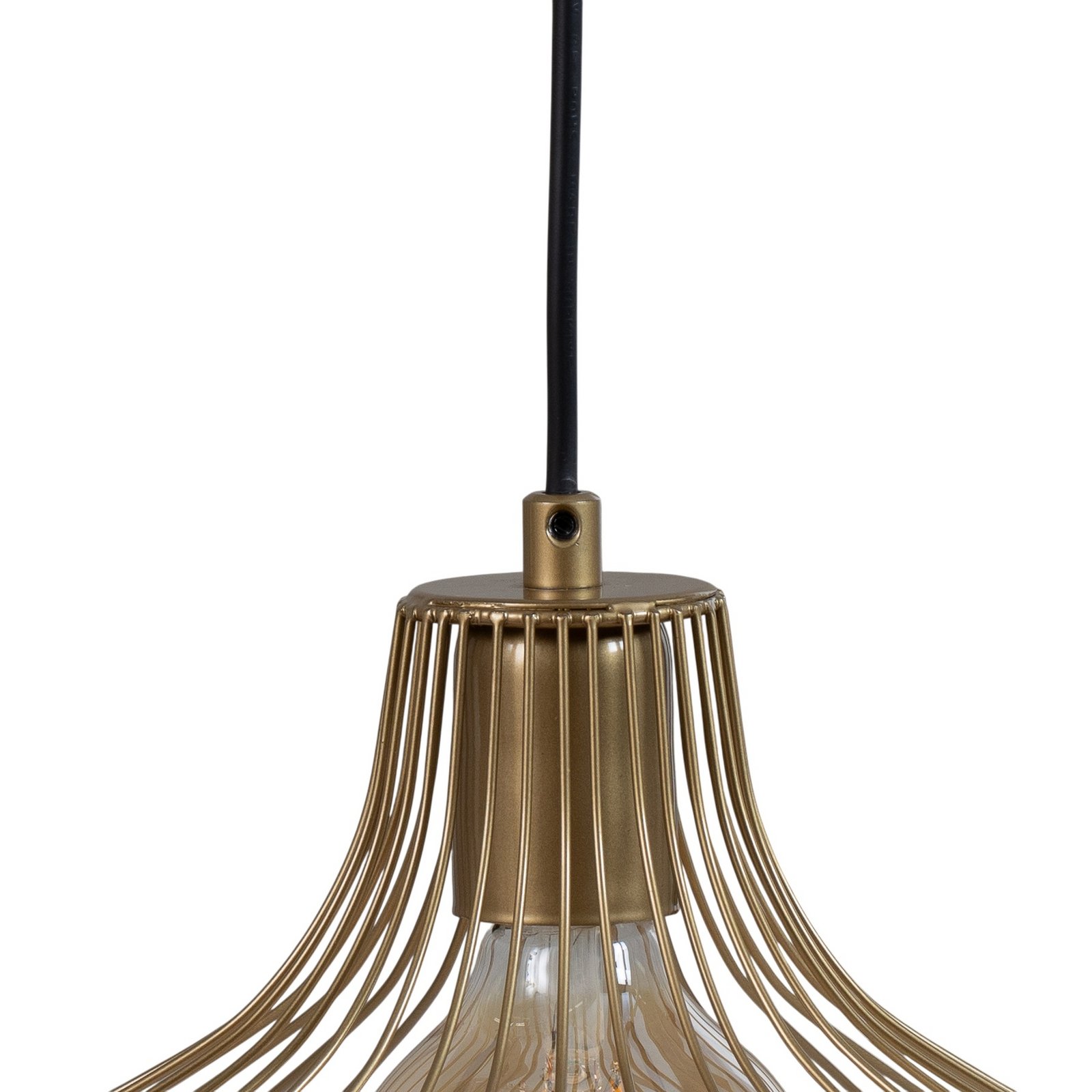 Hängeleuchte Depay, goldfarben, 1-flammig, Metall, Ø 36 cm