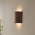 Envostar Wandlampe Idun braun Höhe 24 cm Naturmaterial vegan