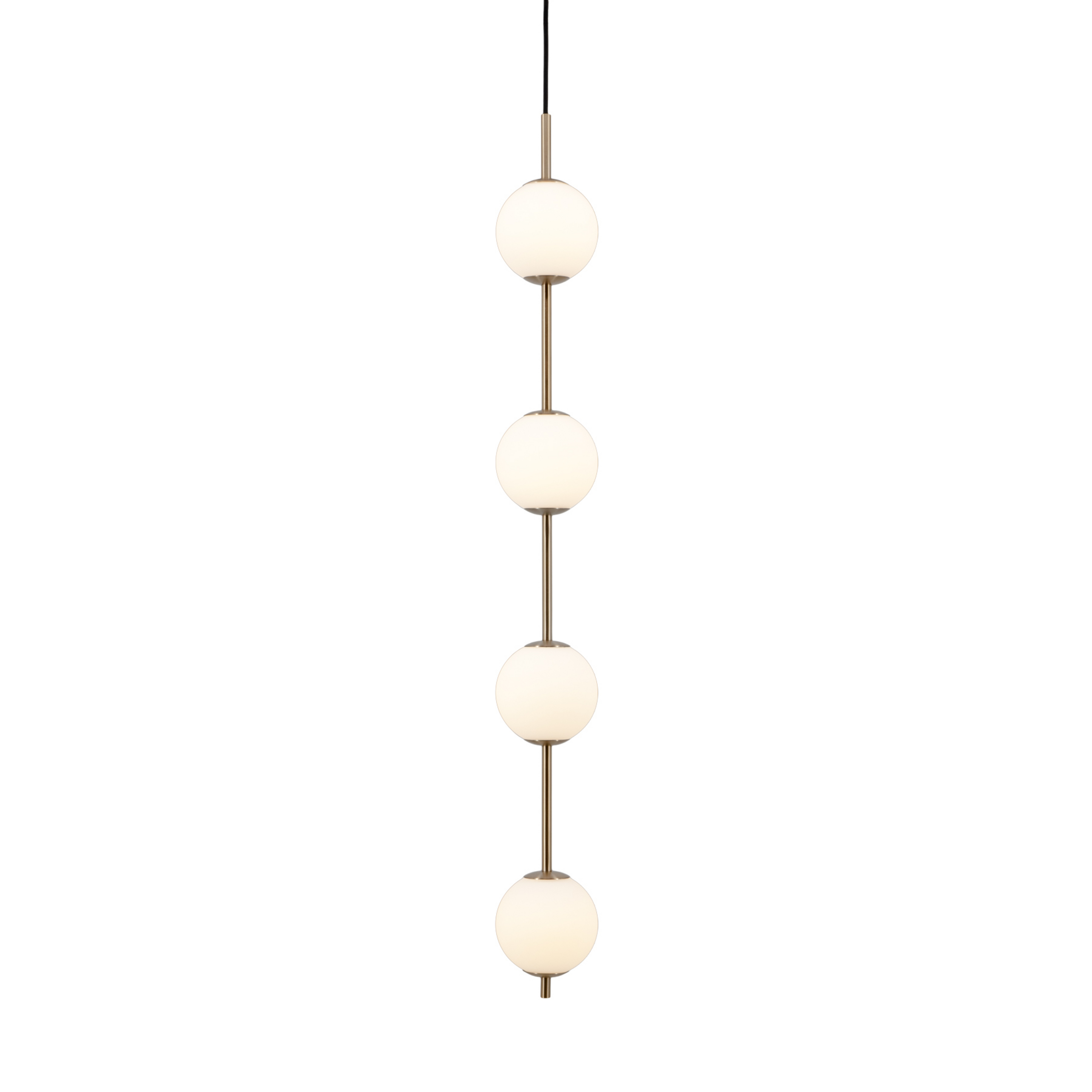 Audrey LED hanglamp, messingkleurig, 4-lamps, Ø 12 cm - UMAGE
