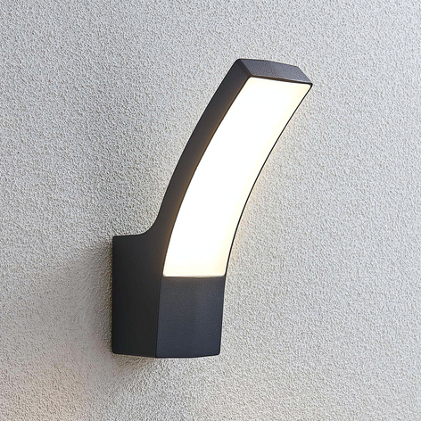 Utendørs LED-vegglampe Ilvita, antrasitt