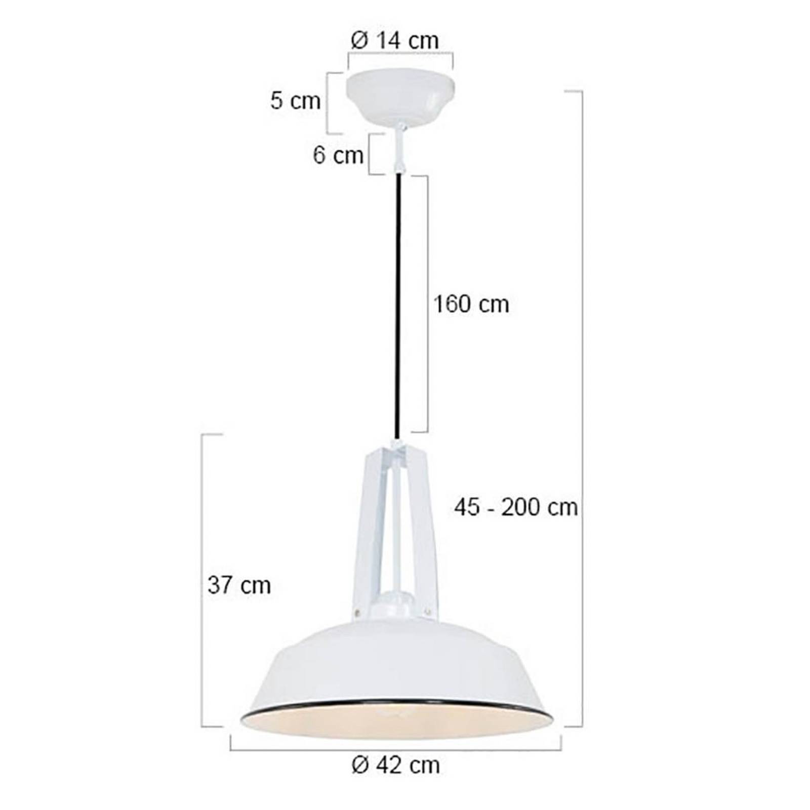 Żyrandol Eden, biały, metal, oprawa E27