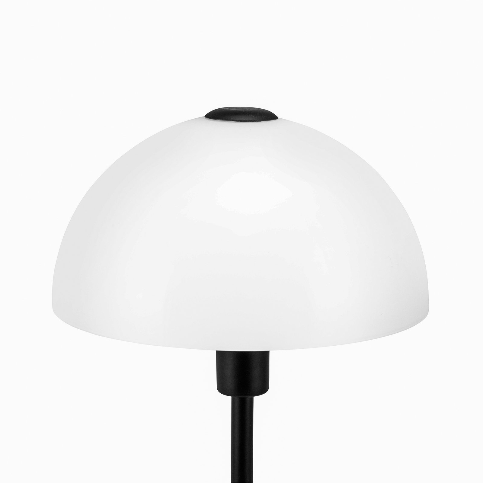 Dyberg Larsen Jazz lámpara de mesa, opalino/negro