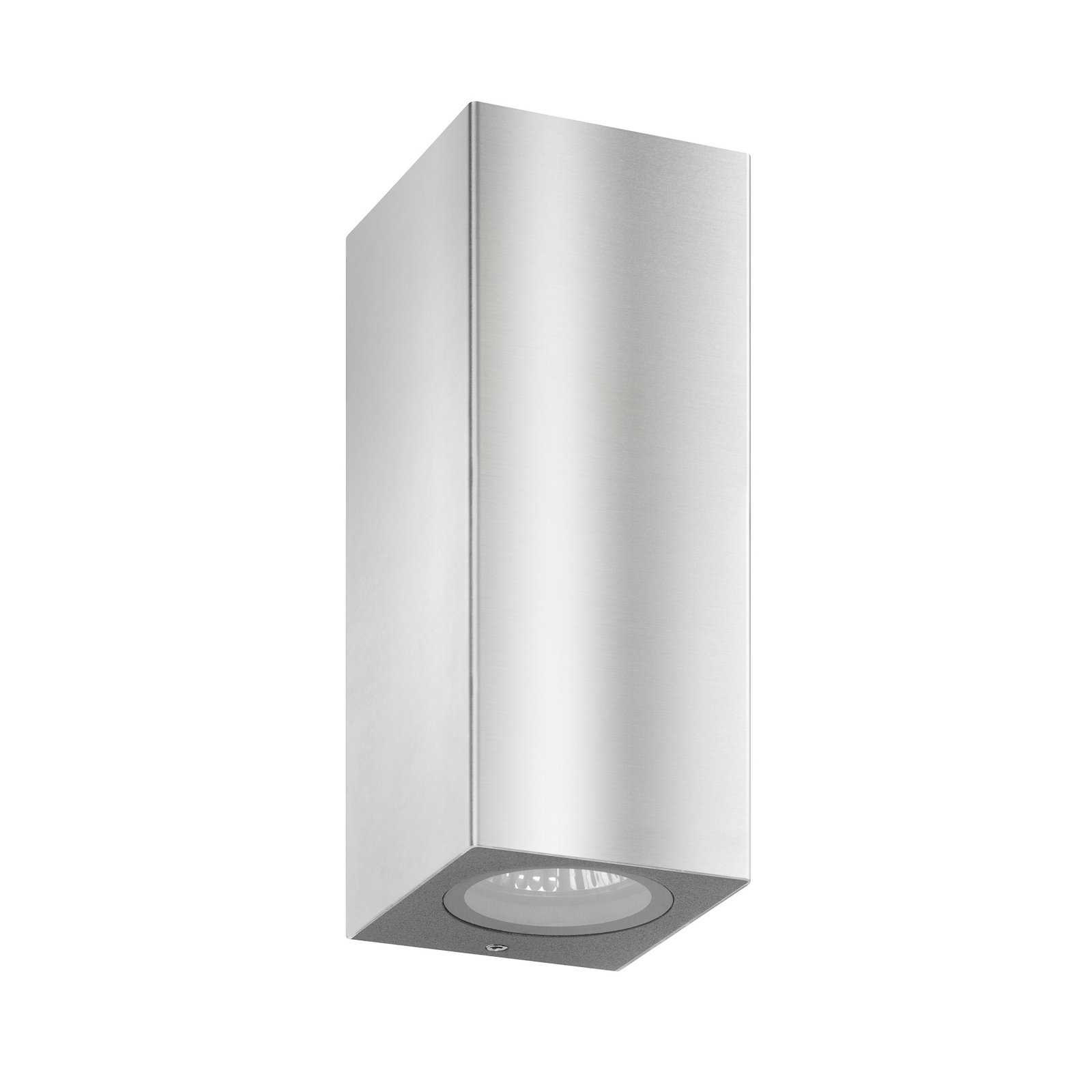 Außenwandleuchte 5051, Edelstahl, 17 cm, IP54, up/down, GU10