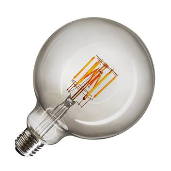 SLV LED-Globe E27 8W G125 Ra90 smoke dim-to-warm