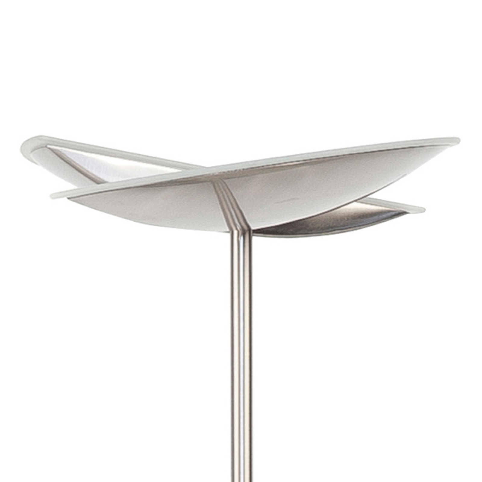 Sapporo LED floor lamp with two-part lampshade