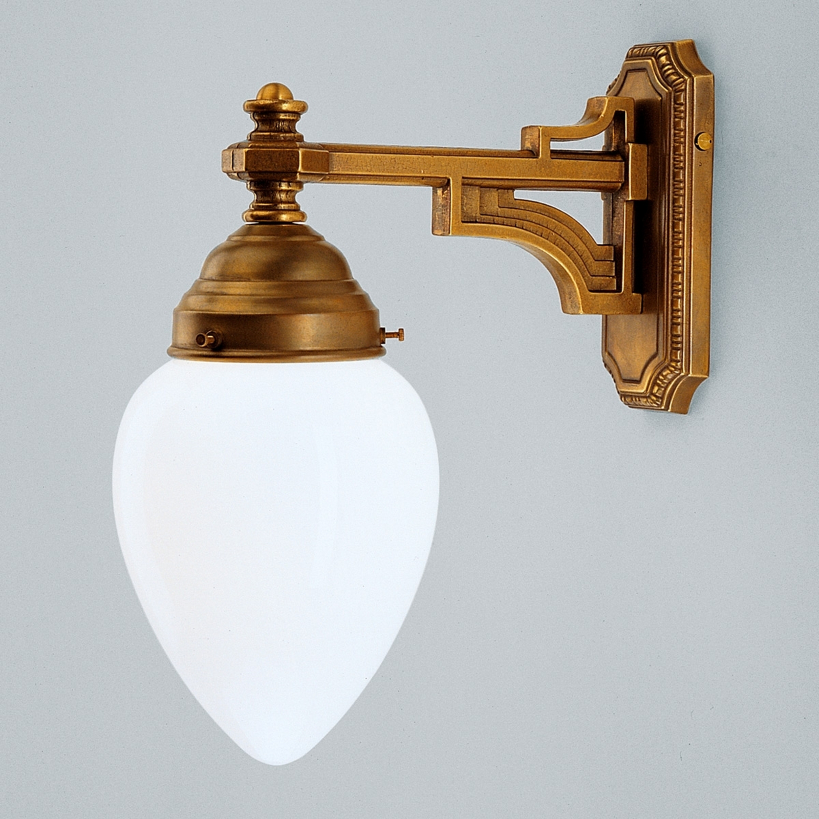 KsH E Co Athena Lampada Da Paratia Rotonda In Ottone IP64 - Fatta A Mano In Grecia