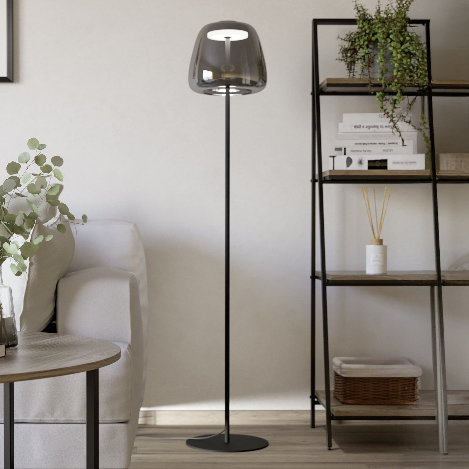 EGLO connect LED floor lamp Alfero-Z, RGB, CCT, black