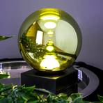 LED table lamp Altaïr, green, height 18 cm, glass, 3,000 K