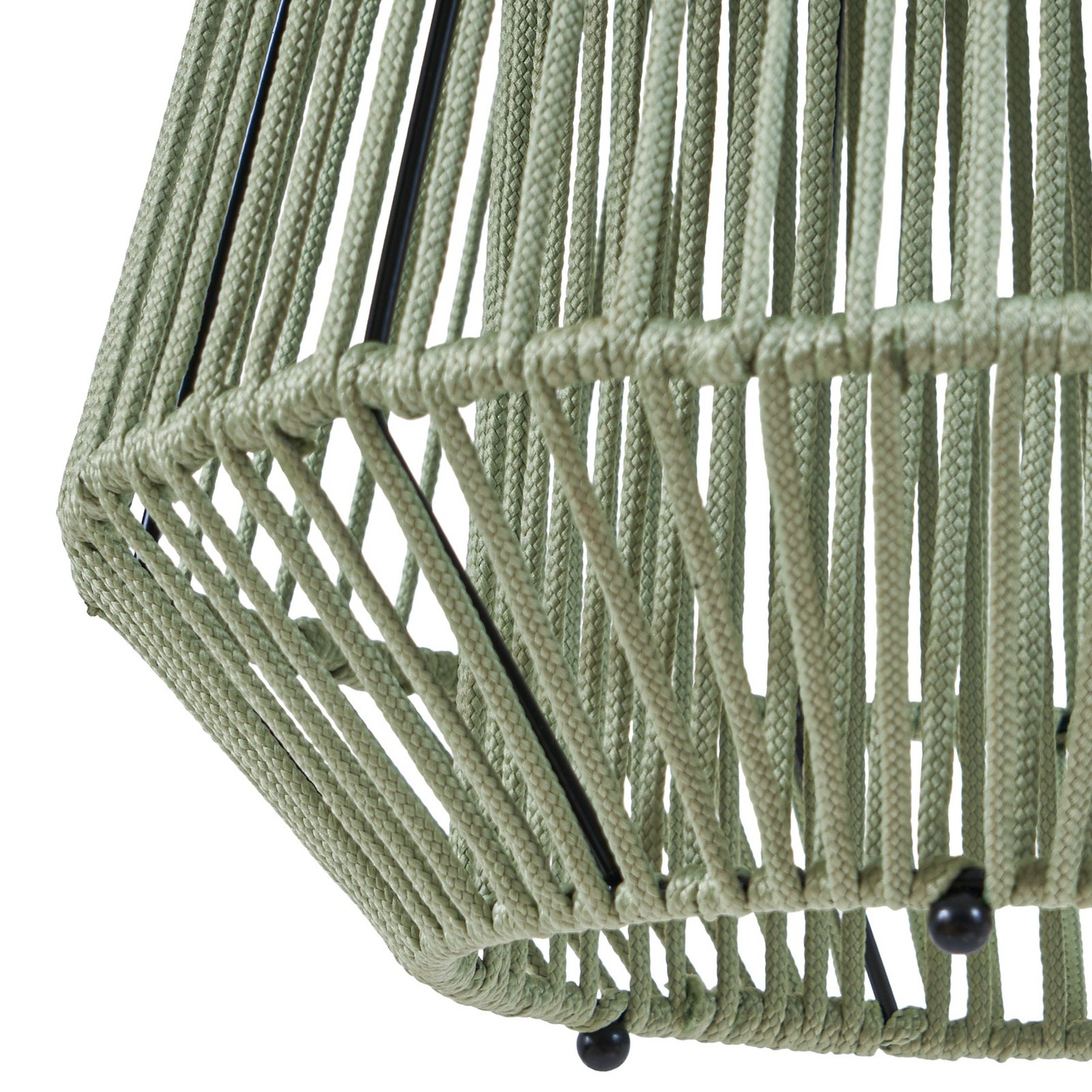 Austas LED-solcellelampe, Ø 32 cm, grøn, IP54, USB - Lindby