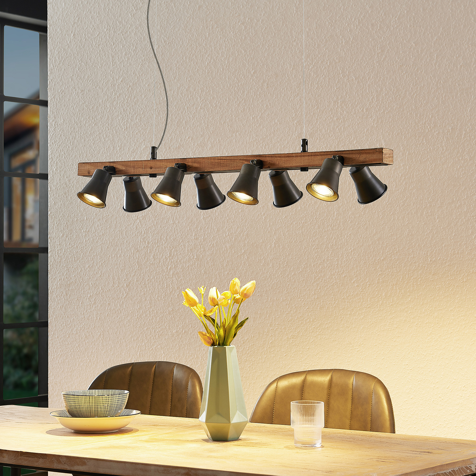 Lindby Grandesa függő lámpa 8 spotlámpával
