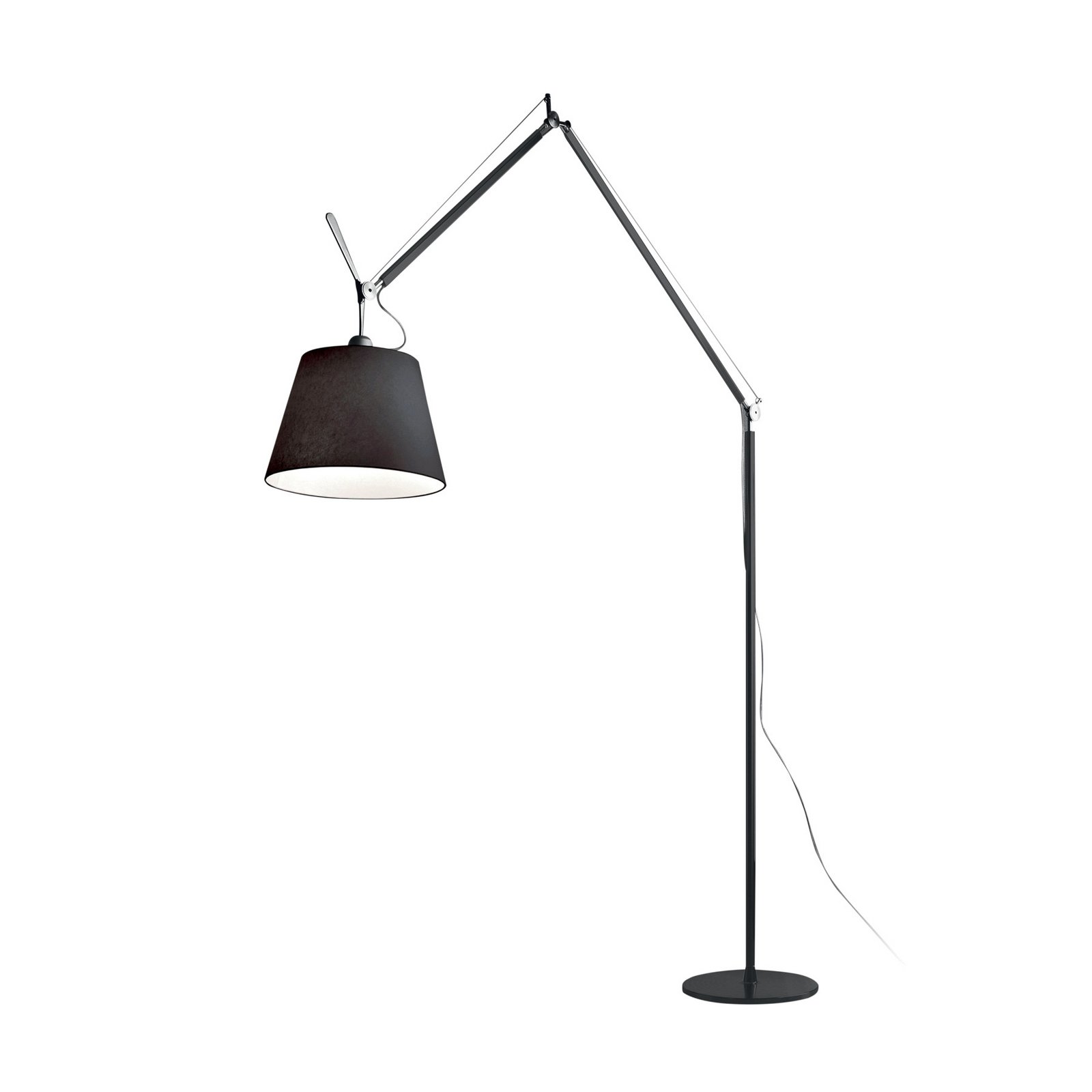 Artemide Tolomeo Mega podno tijelo, prigušivo, crno