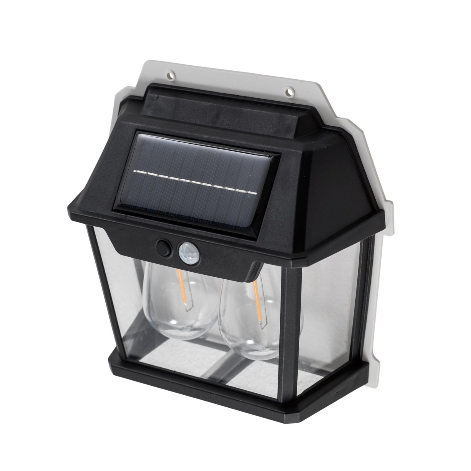 LED buiten wandlamp Filo Double, zwart, IP44