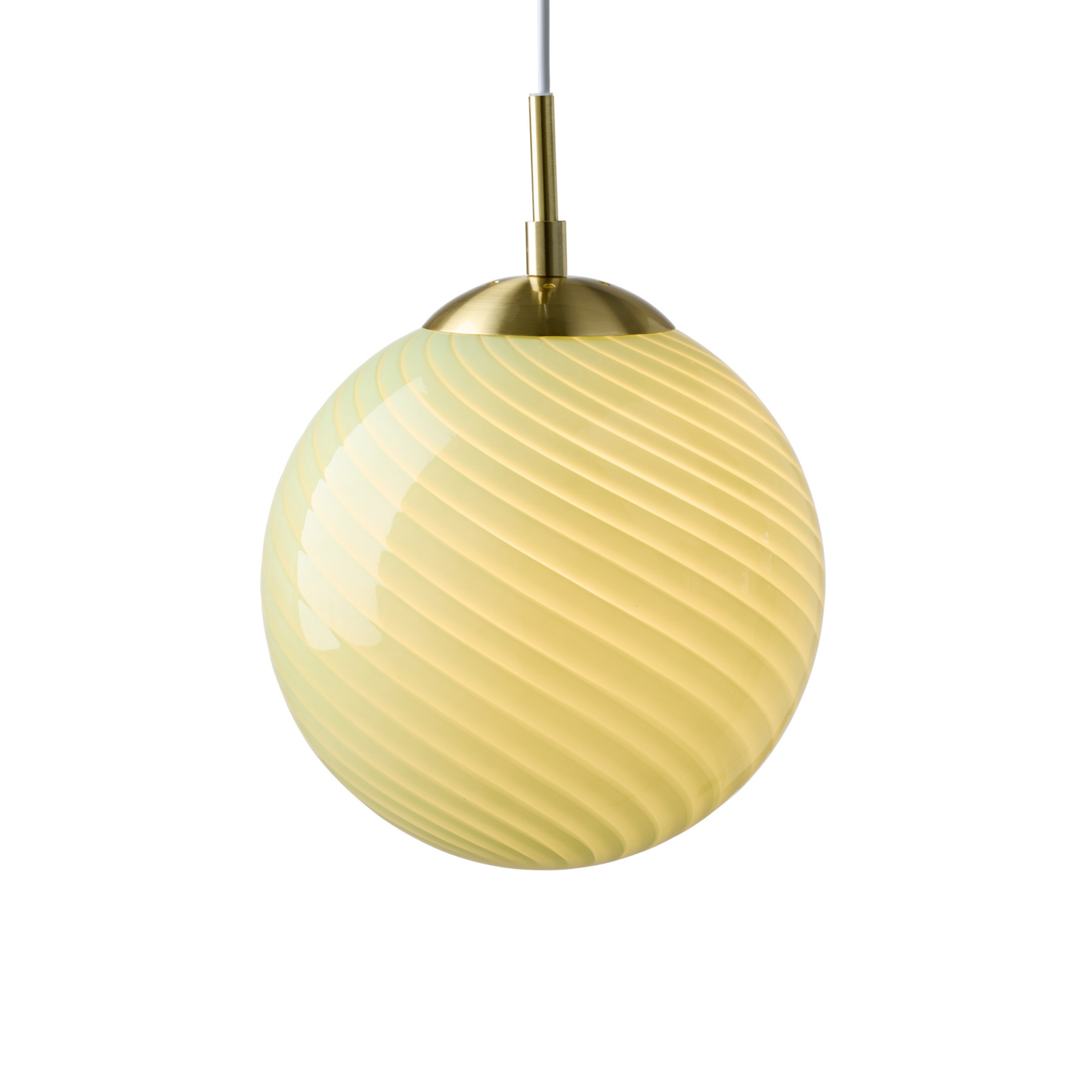 Suspension CANDY BALL, olive/laiton vieilli, Ø 20 cm - Halo Design