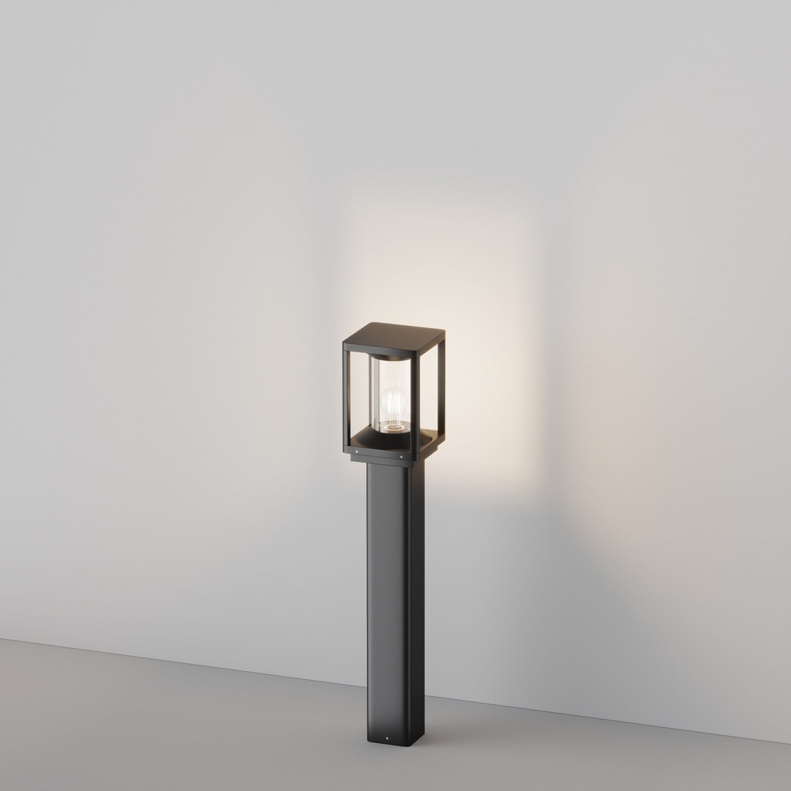 Bornă luminoasă Maytoni Cell grafit aluminiu înălțime 75 cm IP54 - grafit transparent