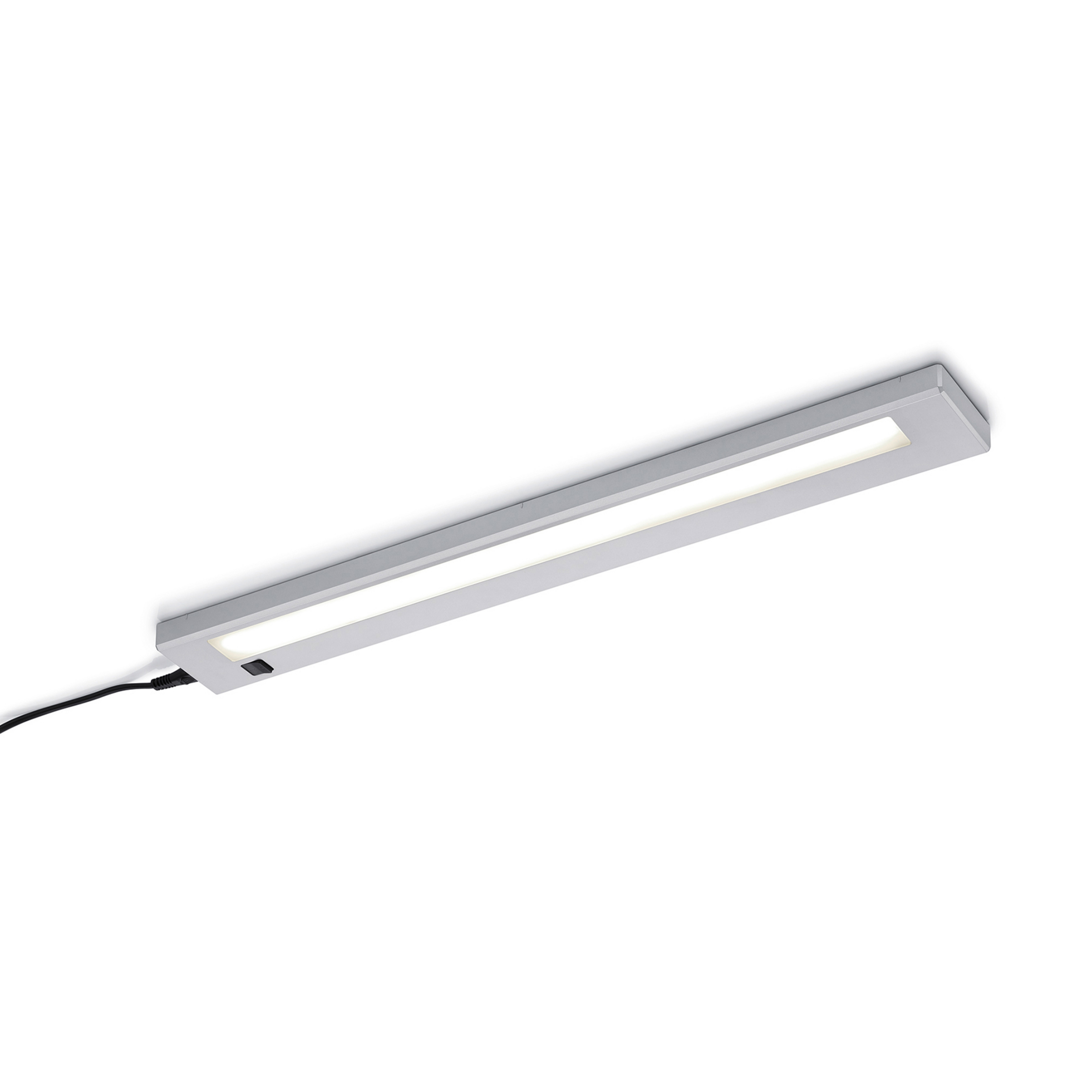 Lampada LED da mobili Alino, titanio, lunga 55 cm
