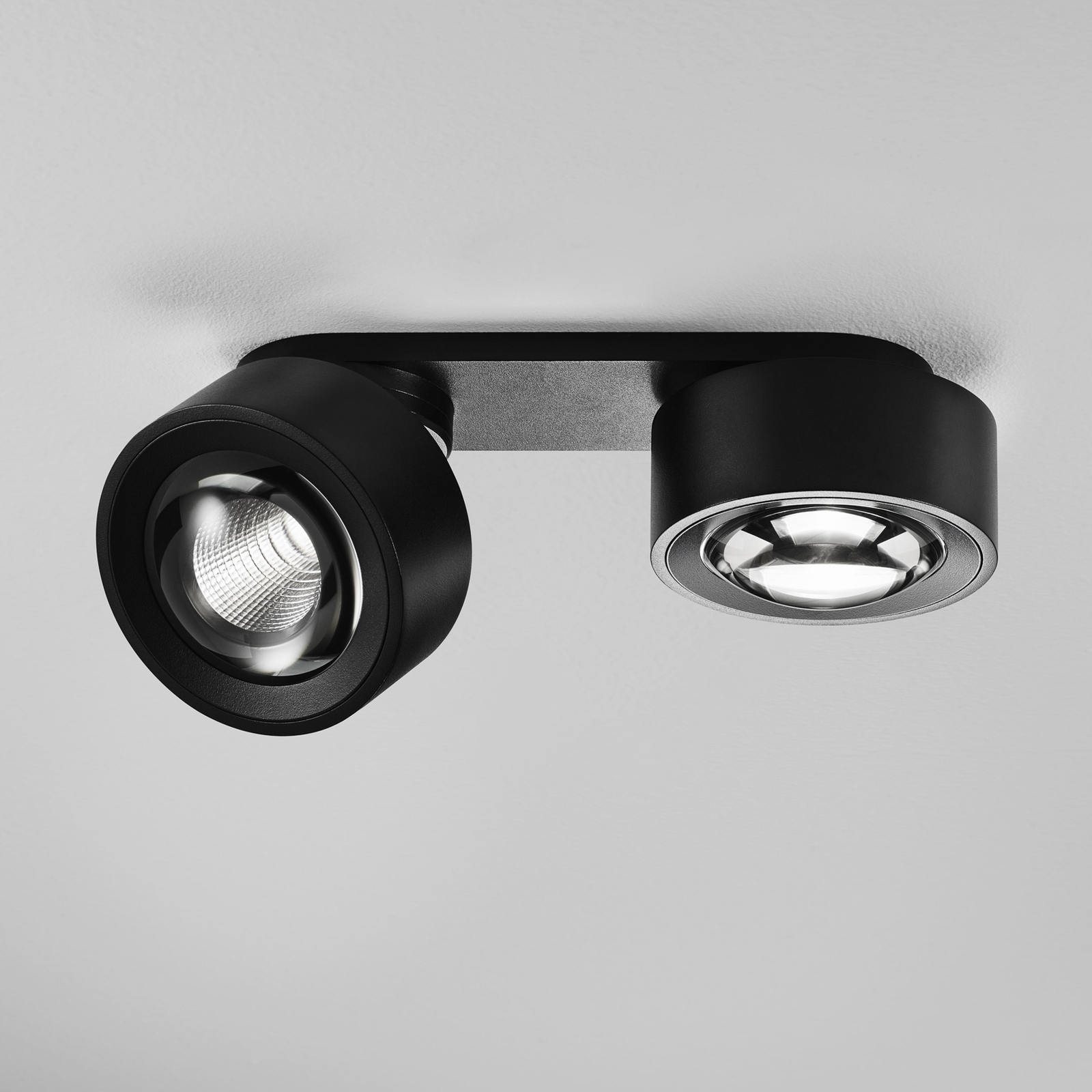 Egger LED reflektor Clippo Optic Duo, černá/černá, 2 světla DTW