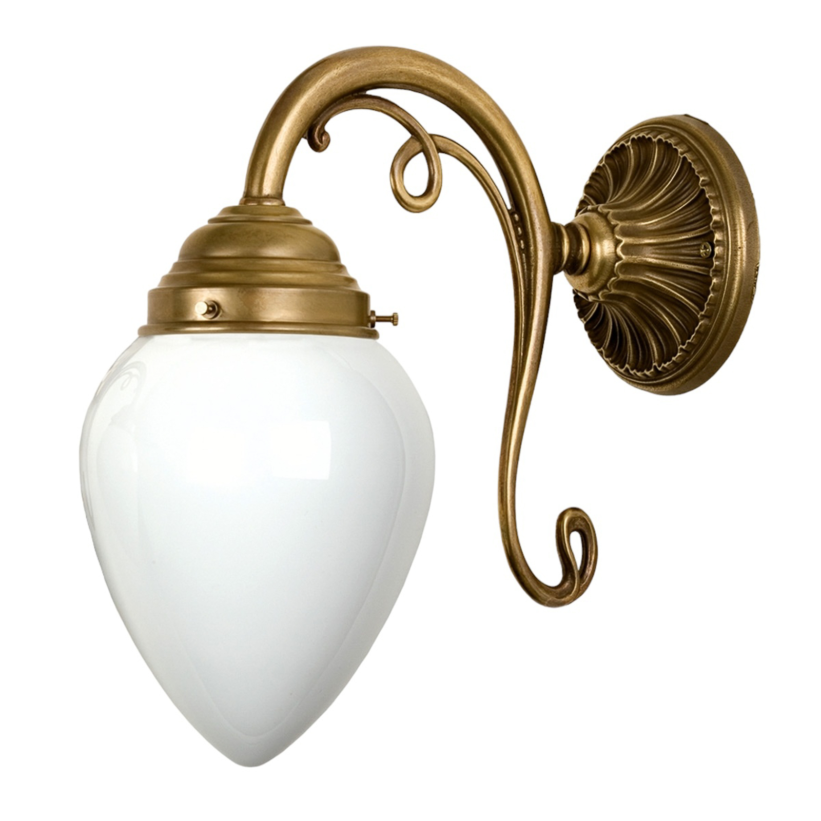 Elegante wandlamp Paris van messing