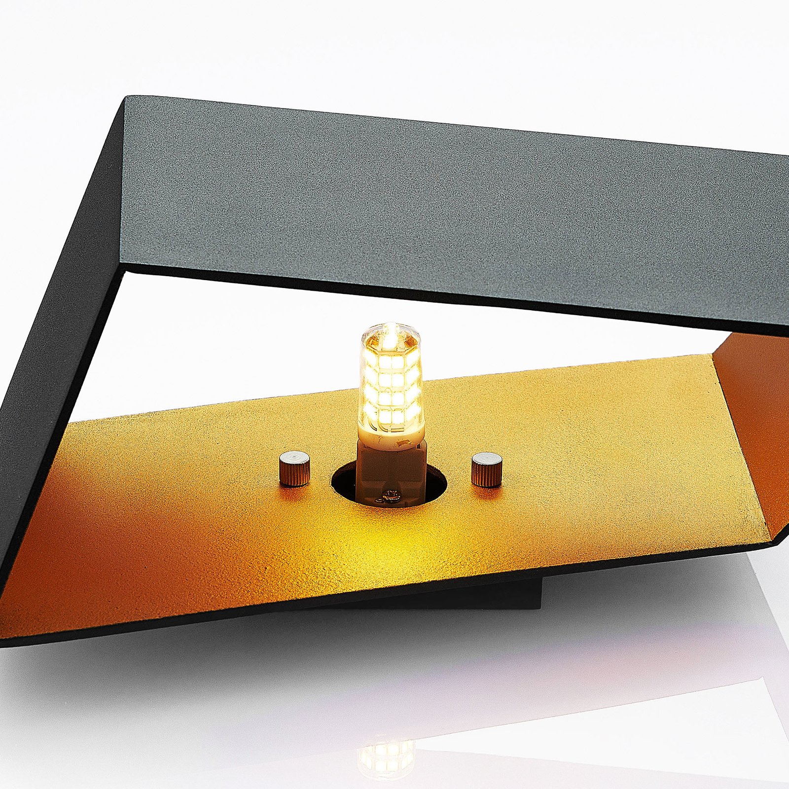 Assona Wandleuchte Black/Gold - Arcchio