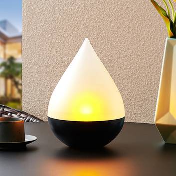 Lindby Sahnisa solar light with flame effect