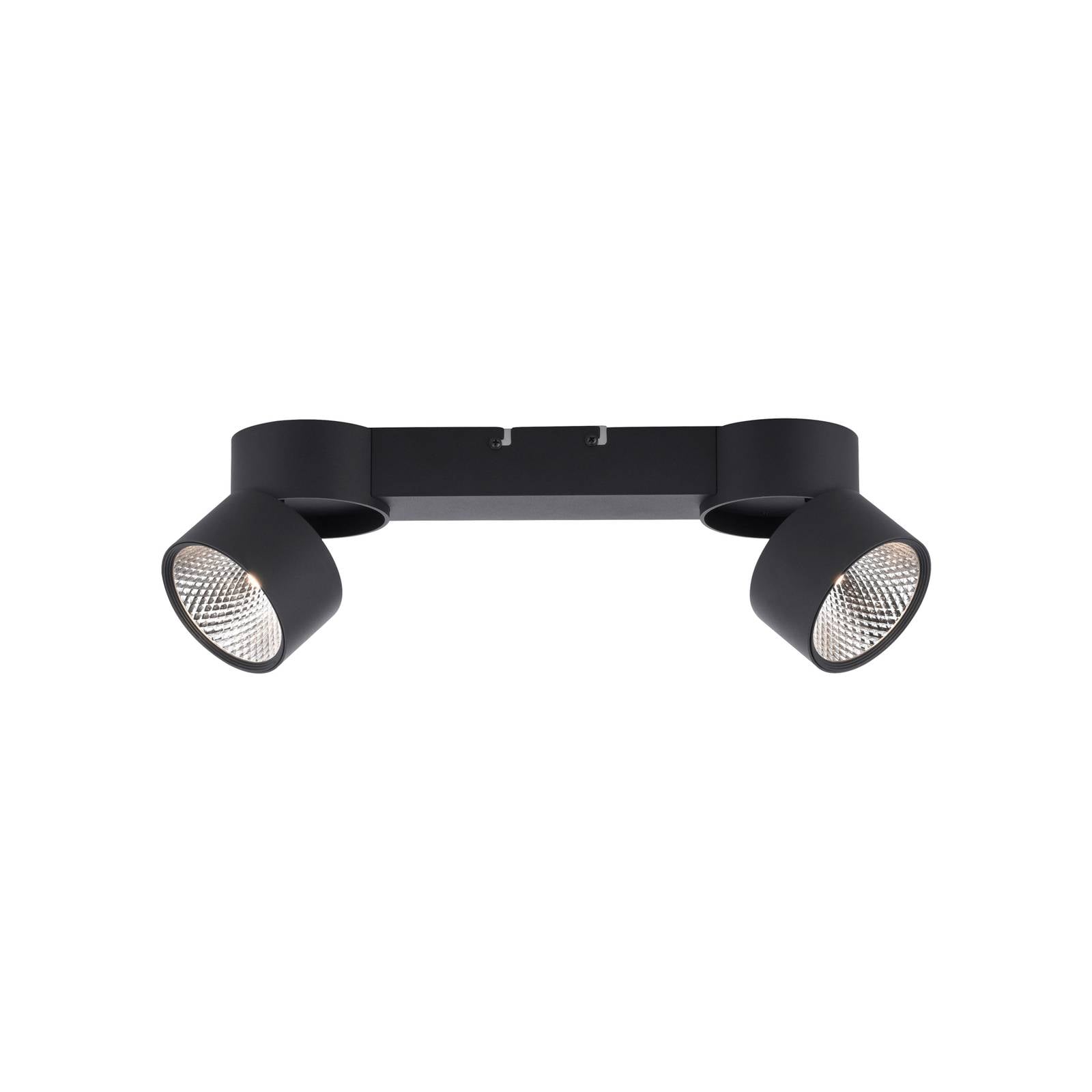 PURE Nola LED-Deckenleuchte zweiflammig schwarz