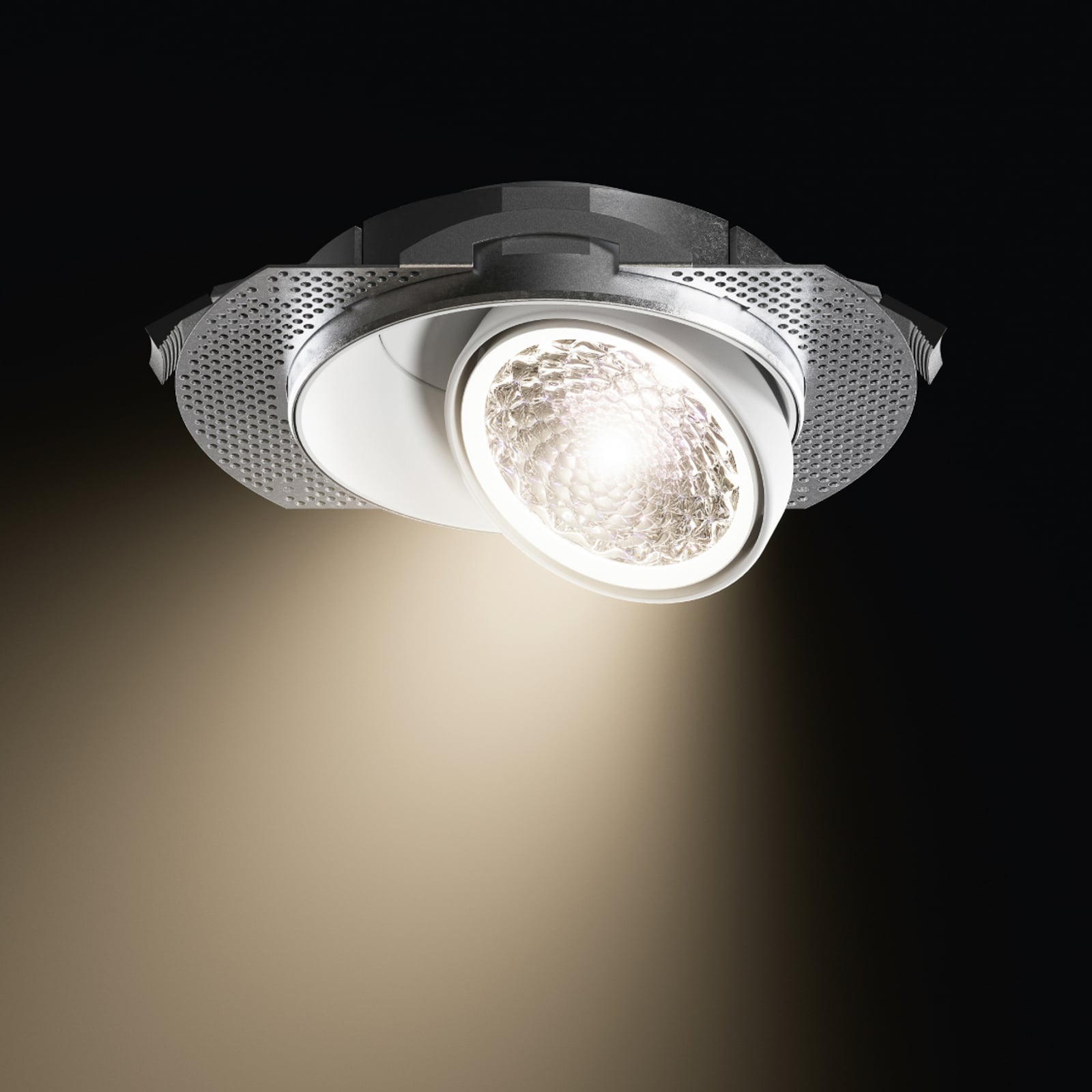 Anneau d'encastrement Nivo, pour luminaire encastrable 14 cm, métal - Sigor