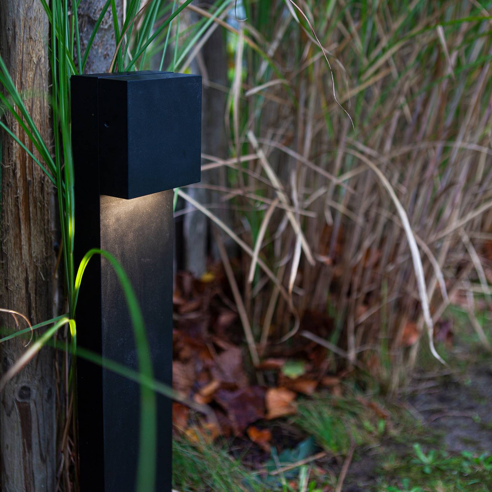 Eco-Light Gemini XF LED path light matt black, die-cast aluminium, 7.5 W, W: 11 cm, H: 65 cm