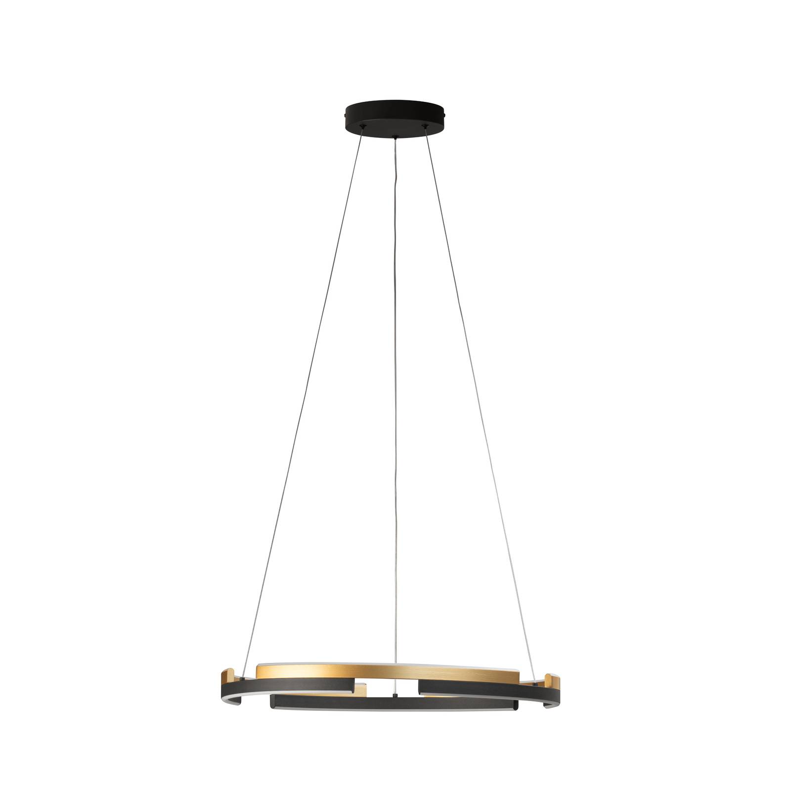 LED-Pendelleuchte Circly, Metall, Remote, CCT, dimmbar