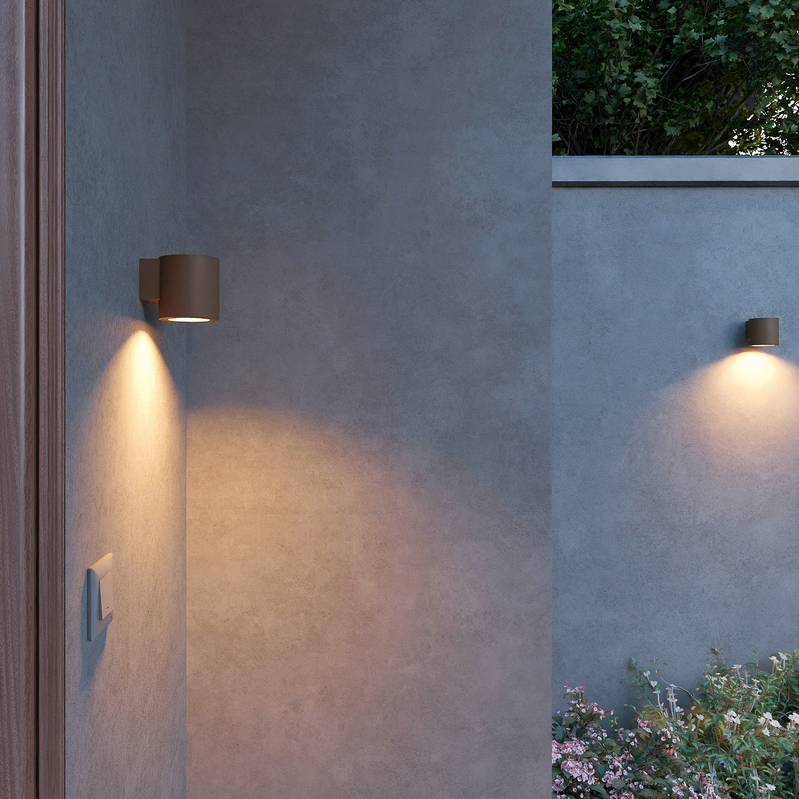 Philips Fylx kültéri fali lámpa, barna, fém, IP44, GU10 Philips Fylx kültéri fali lámpa, barna, fém, IP44, GU10